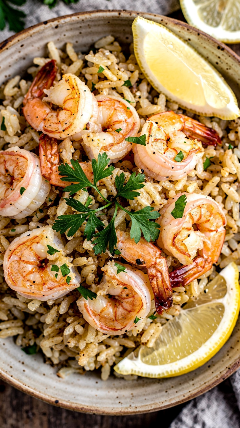 Easy Honey Garlic Shrimp and Rice