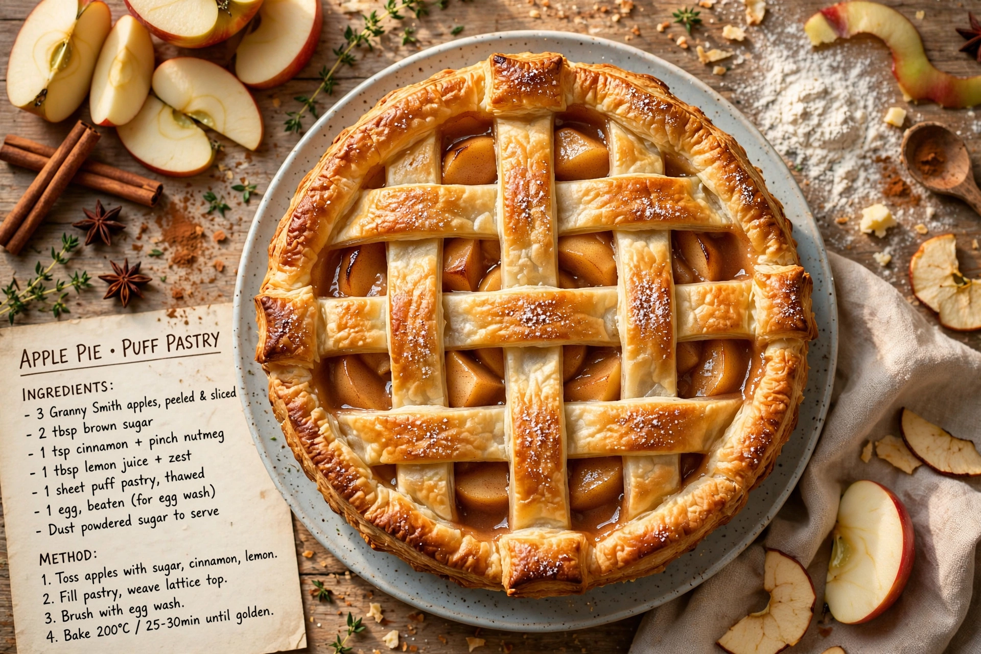Apple Pie with Puff Pastry