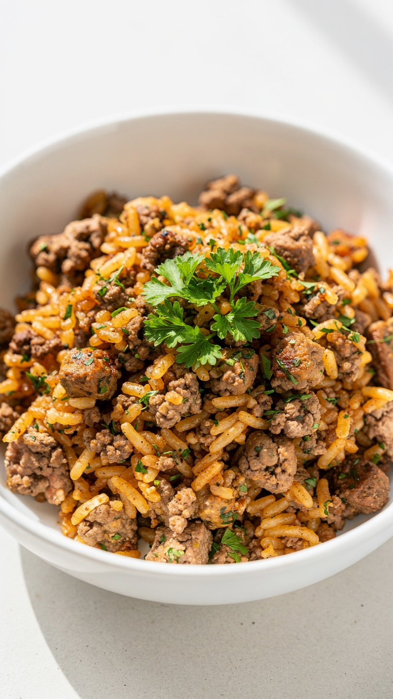 Easy Ground Beef and Rice Skillet (Ready in 30 Minutes)