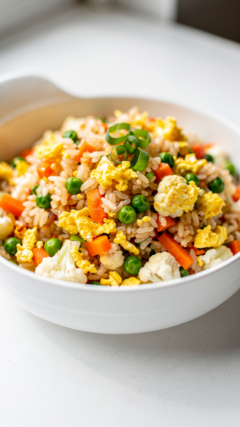 Cauliflower Fried Rice (Easy Vegan Recipe)