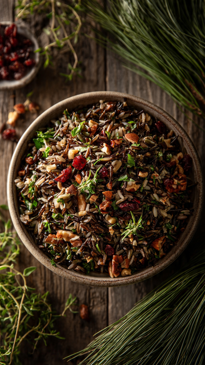 Creamy Vegetarian Wild Rice and Mushroom Soup