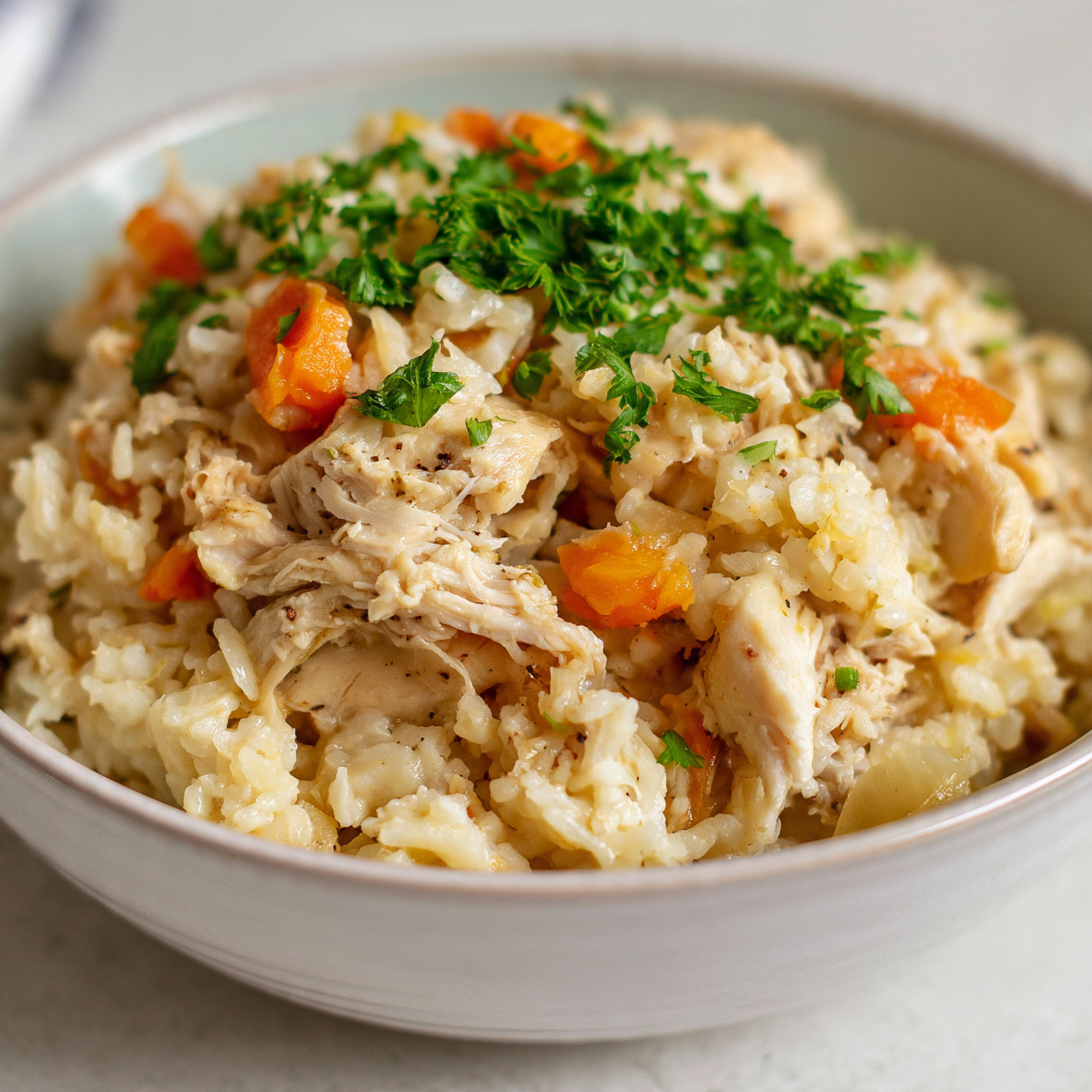 Creamy Crockpot Chicken and Rice