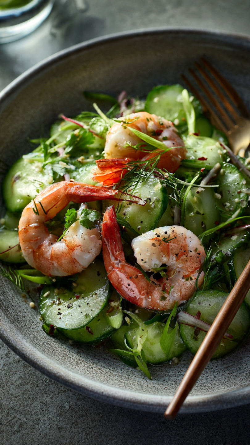 Cucumber Shrimp Salad