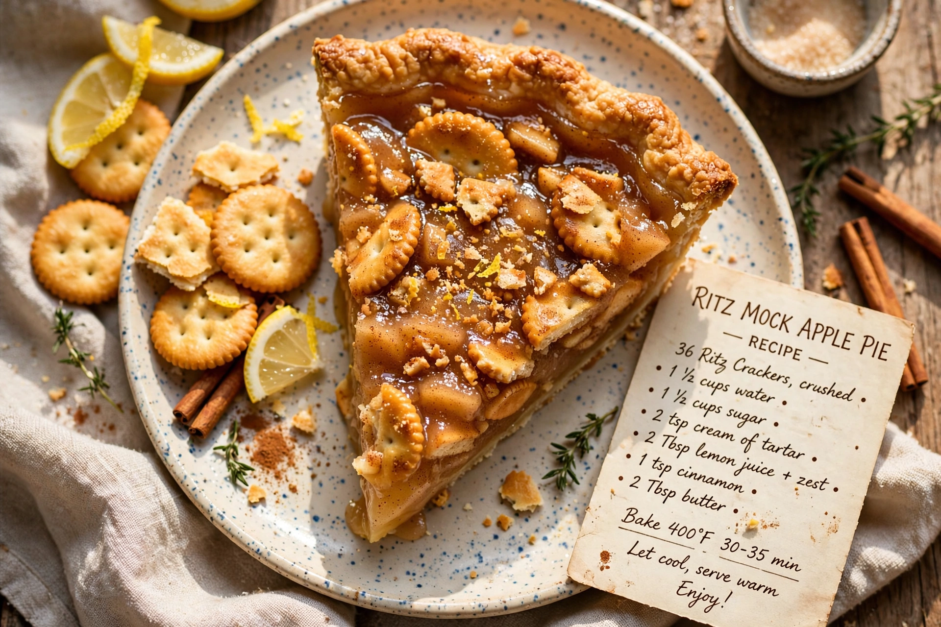 Ritz Mock Apple Pie